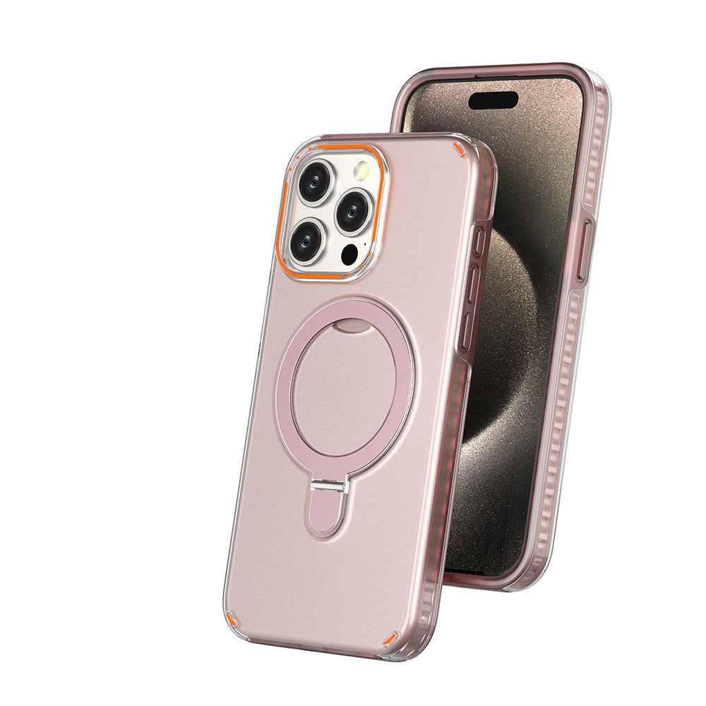 Neue Bunte Magnetische Halterung für iPhone mit Halter Stand Abdeckung Für Magesafe Magnetische Transparent Wireless