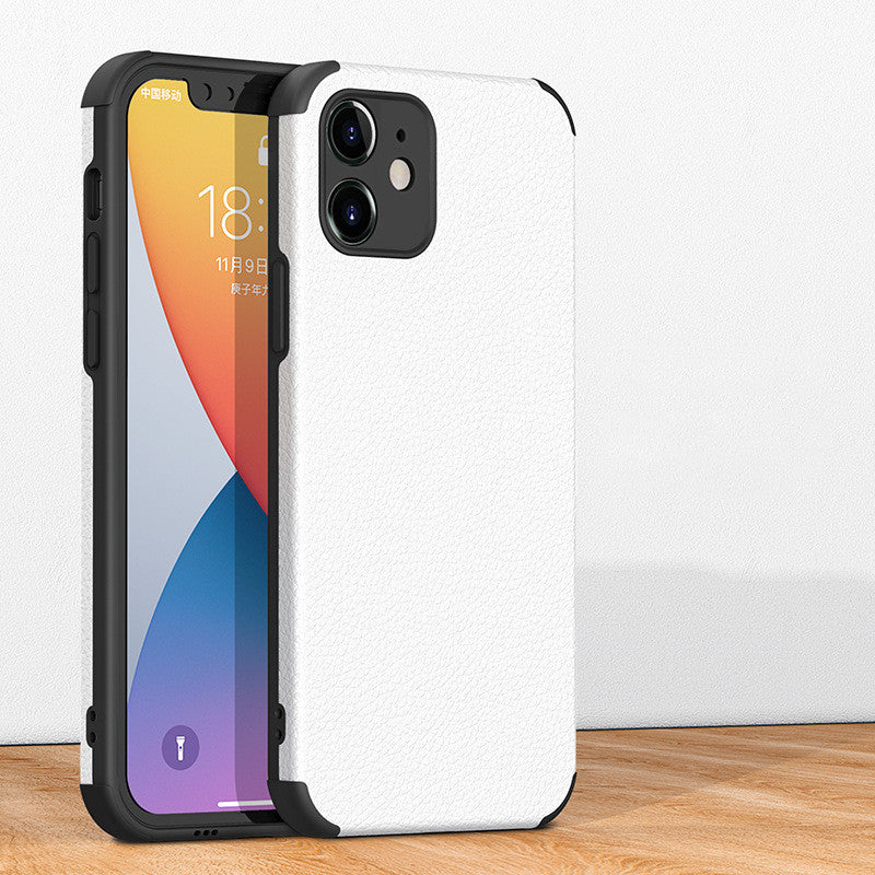 Für iPhone-Modelle Ledertasche Smartphone-Hülle TPU