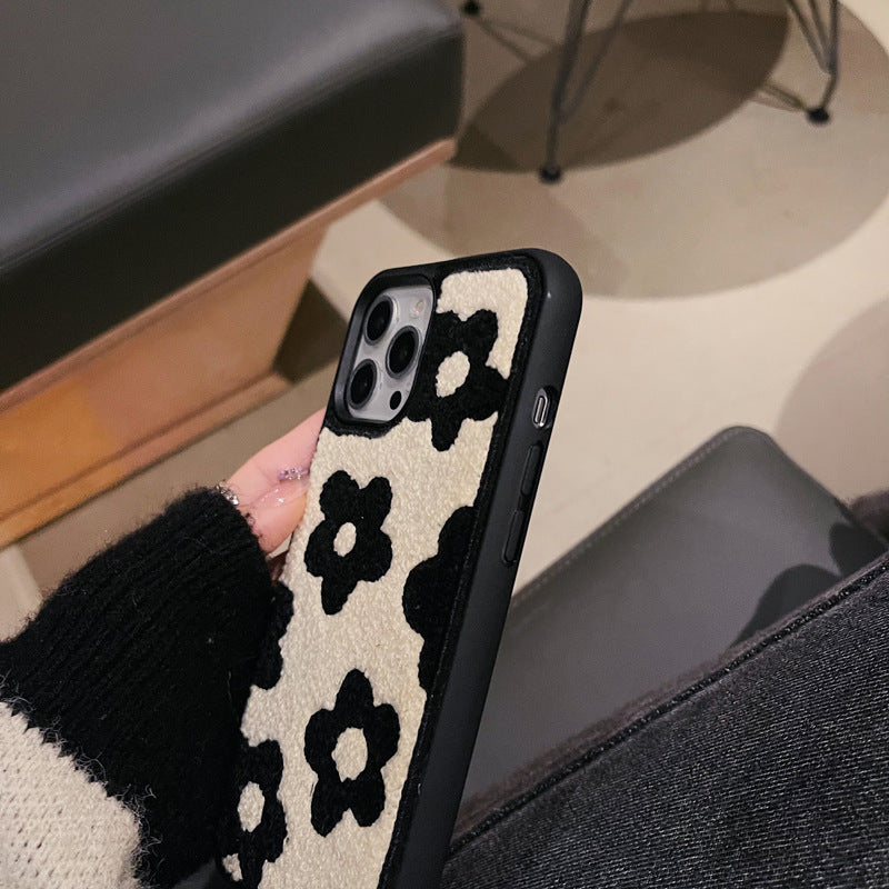 iPhone 12-17 Modelle/„Plüschblumen eignen sich für Handyhüllen für Damen im Herbst und Winter.“ ❄️