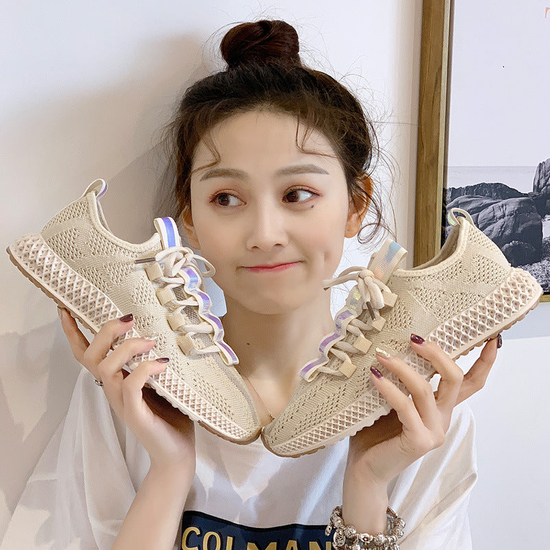 Neue Stil Fliegen Gewebte Socken Schuhe Casual Sport Schuhe Frauen Laufschuhe