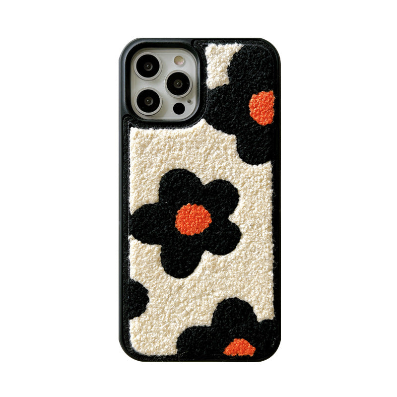 iPhone 12-17 Modelle/„Plüschblumen eignen sich für Handyhüllen für Damen im Herbst und Winter.“ ❄️
