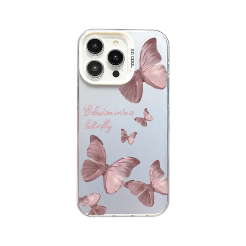 iPhone 11-15 Modelle/Schmetterling Schutzhülle Drop-resistant Hart