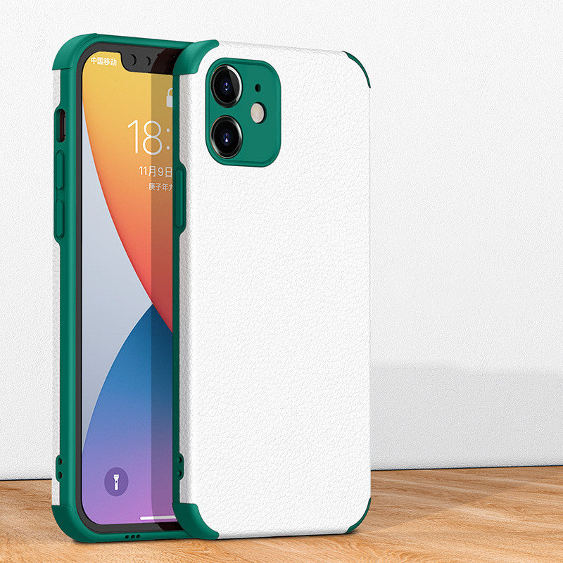 Für iPhone-Modelle Ledertasche Smartphone-Hülle TPU