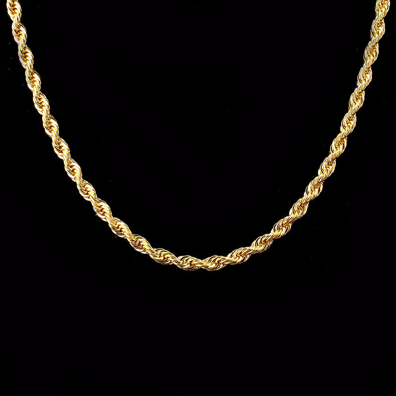 Hip Hop Stil Wave Twist Halskette Armband