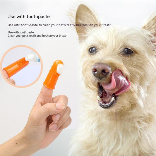 Haustier Finger Zahnbürste Katze Hund