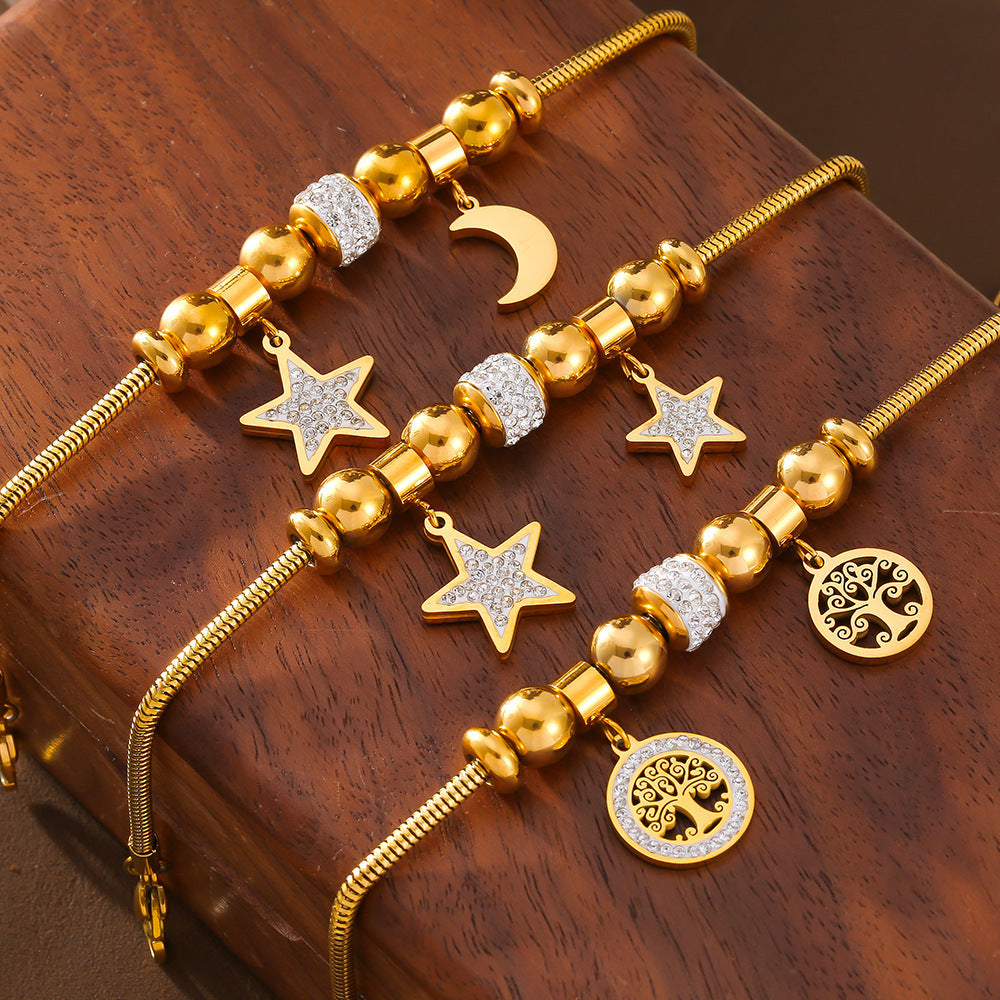 Europäisches und amerikanisches Xingyue Hollow Lucky Tree Diamond Series Lucky Beads Armband