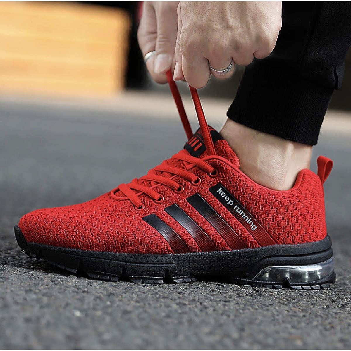 Gr. 35-47 / Sportschuhe atmungsaktives Mesh Outdoor Männer und Frauen Laufschuhe Fitness Joggingschuhe