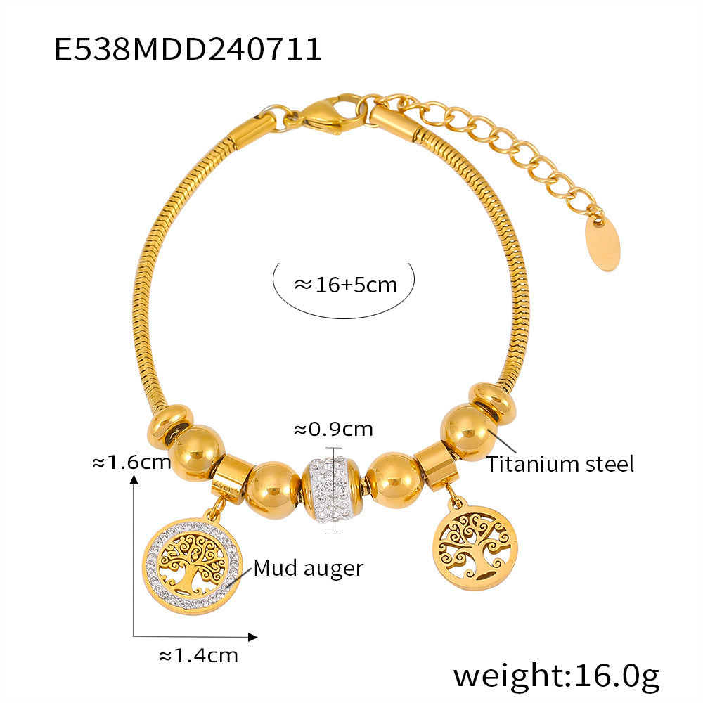 Europäisches und amerikanisches Xingyue Hollow Lucky Tree Diamond Series Lucky Beads Armband