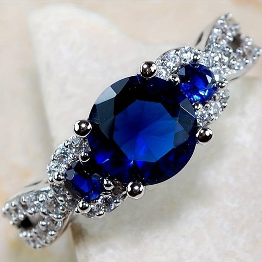 Geometrischer Ring mit bunten Edelsteinen – Advanced Color Matching