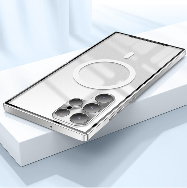 Samsung S 21 Modelle/ All-inclusive-Schutzhülle aus Metall mit magnetischer Aufladung