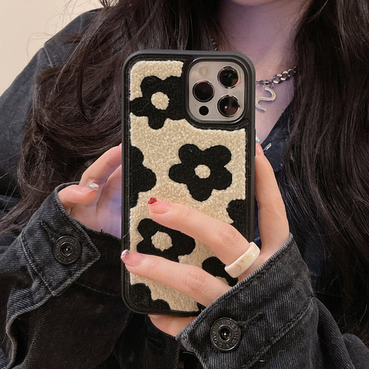 iPhone 12-17 Modelle/„Plüschblumen eignen sich für Handyhüllen für Damen im Herbst und Winter.“ ❄️